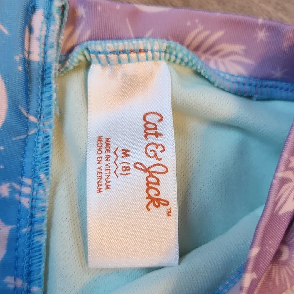 Cat & Jack Blue and Purple Kids' Swimsuit 7/8